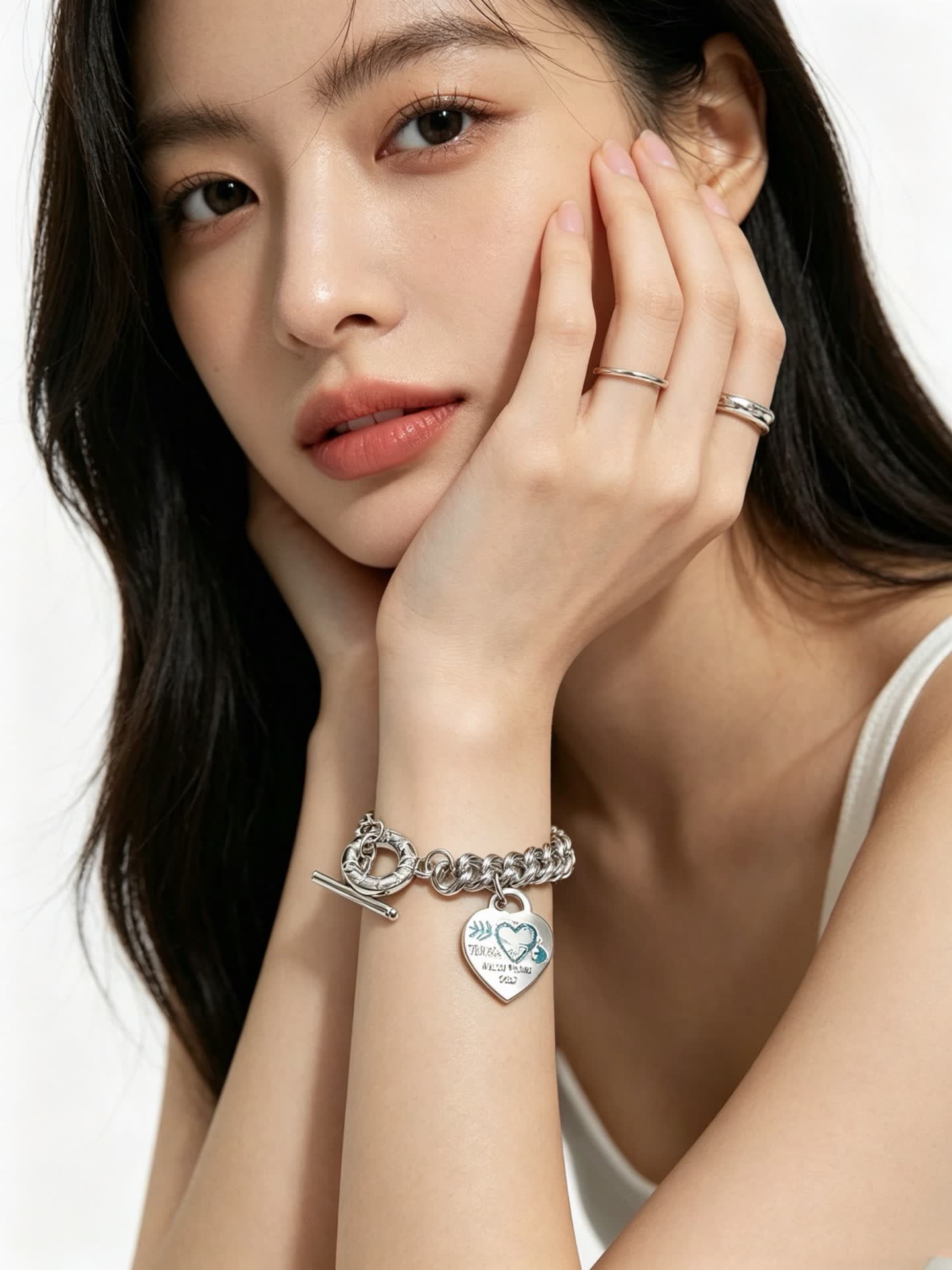 Tiffany & Co. Sterling Silver Heart Tag Bracelet